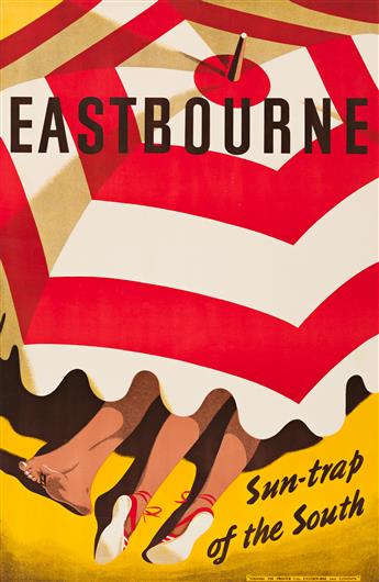 Designer Unknown.  EASTBOURNE / SUN - TRAP OF THE SOUTH. Circa 1948.